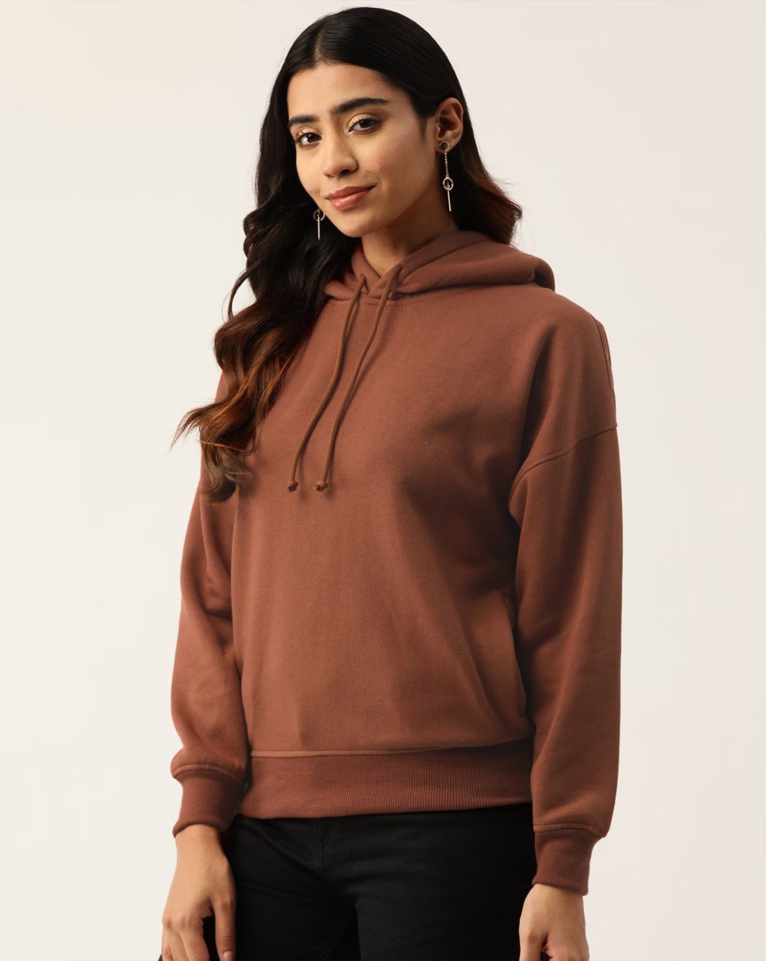 Women's Cotton Hoodie's Manufacturer - Coffee
