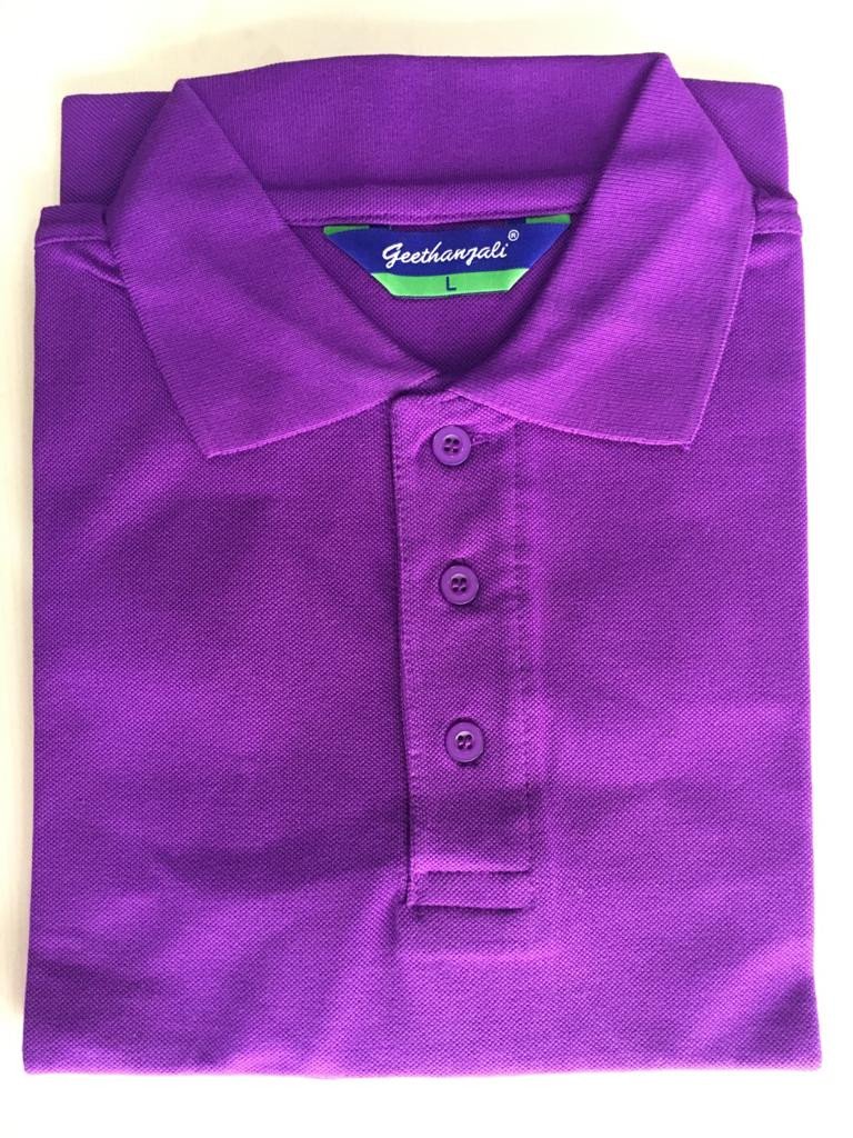 Geethanjali Polo Neck T shirt - Violet