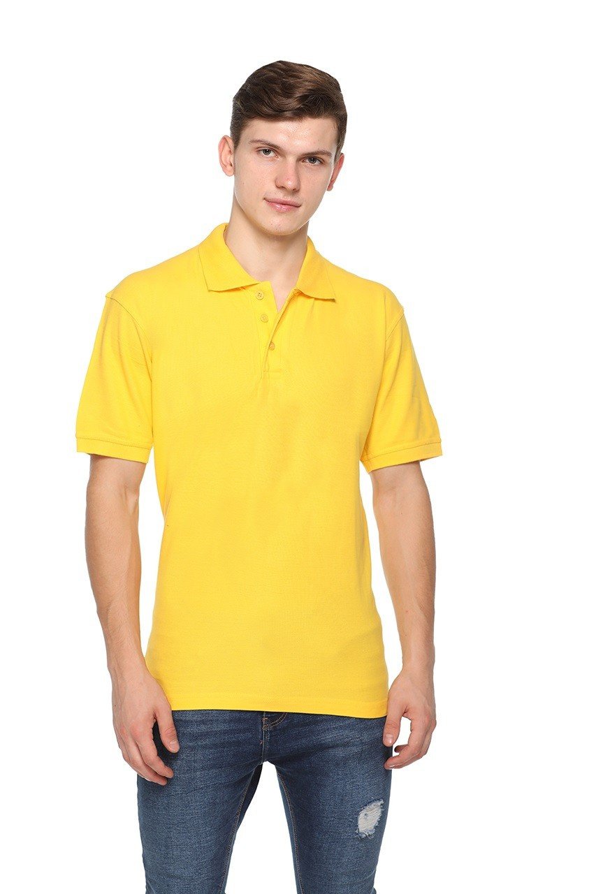 Pikmee Fast tees Mango Yellow polo t shirt