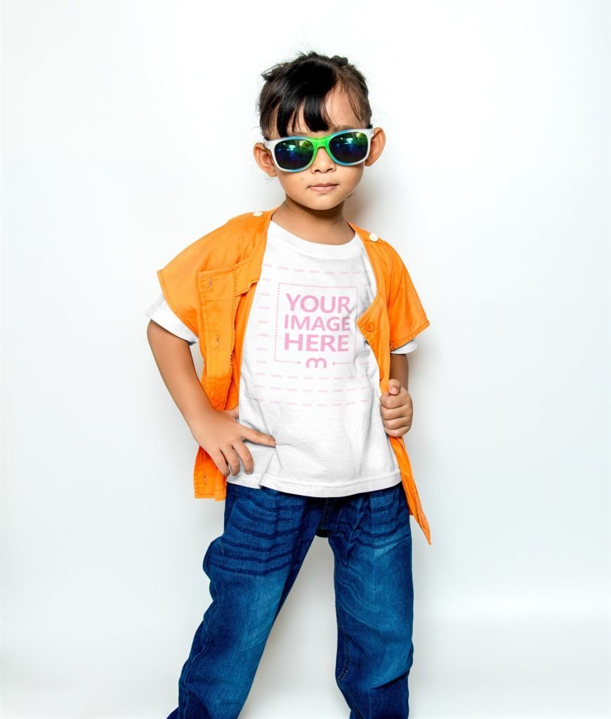 Kids Customized White T-Shirt – Personalized Graphic Tee