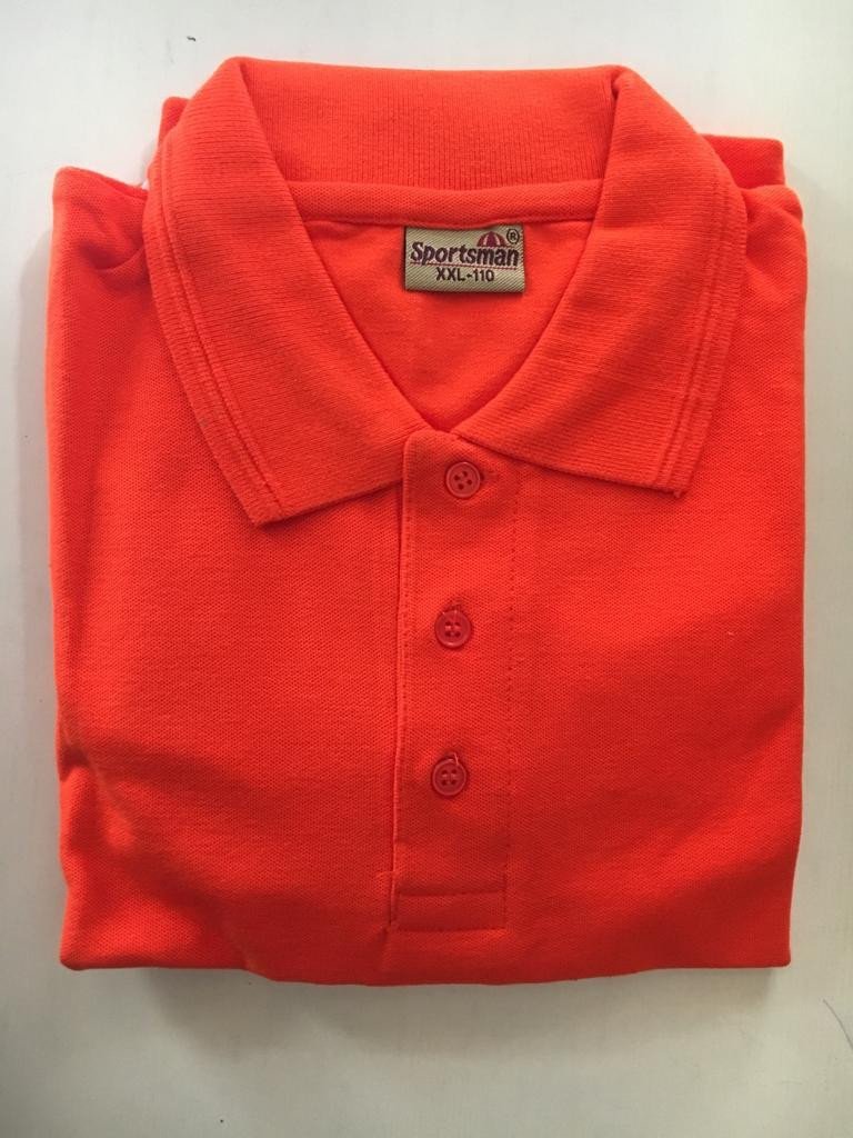 Sportsman Polo neck T-Shirt supplier - 230 Gsm - Orange