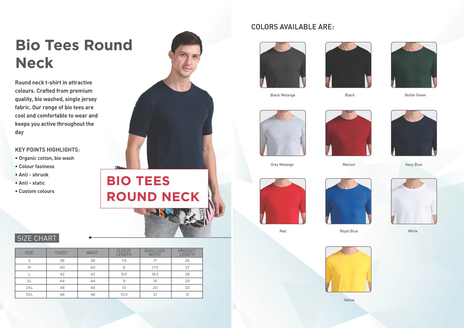 CORPORATE COTTON T SHIRT / ROUND NECK