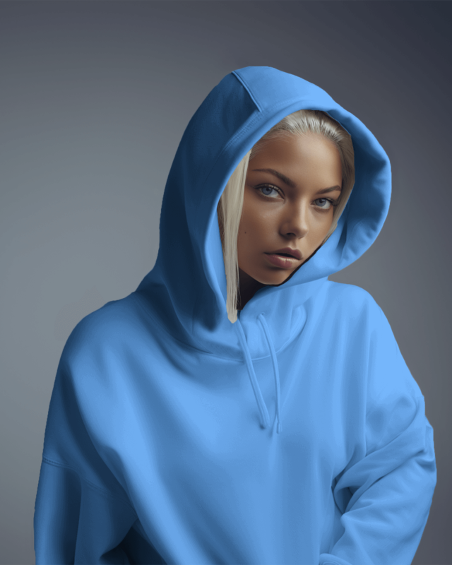 Women's Cotton Hoodie's Manufacturer - Mint Blue