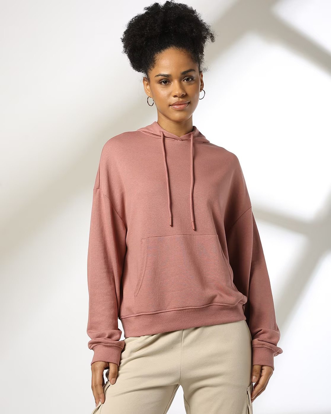 Women's Cotton Hoodie's Manufacturer - Peach