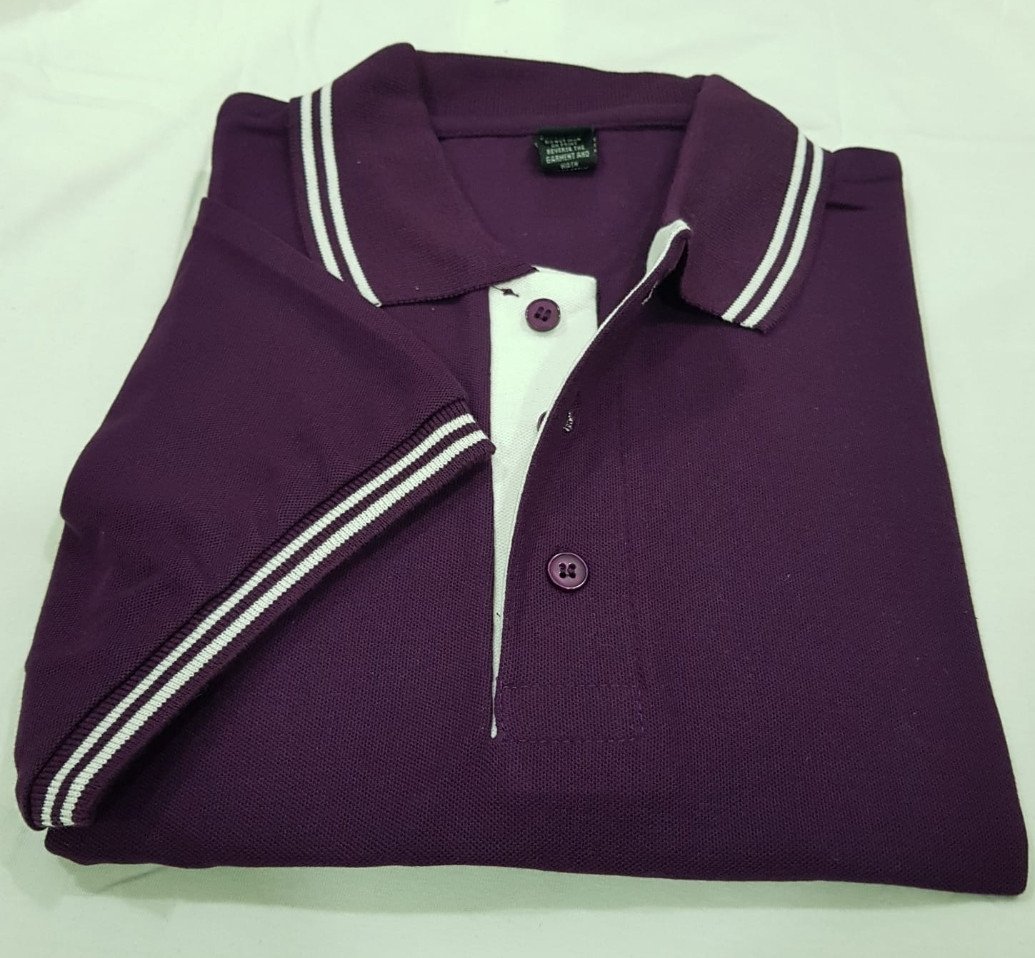 Chrome Double-Tipping 230 GSM Cotton T-Shirt - Purple