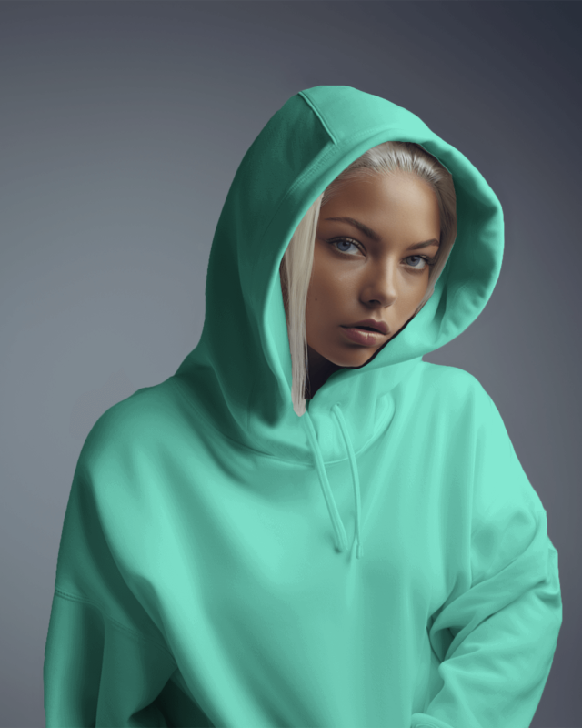 Women's Cotton Hoodie's Manufacturer - Mint Green