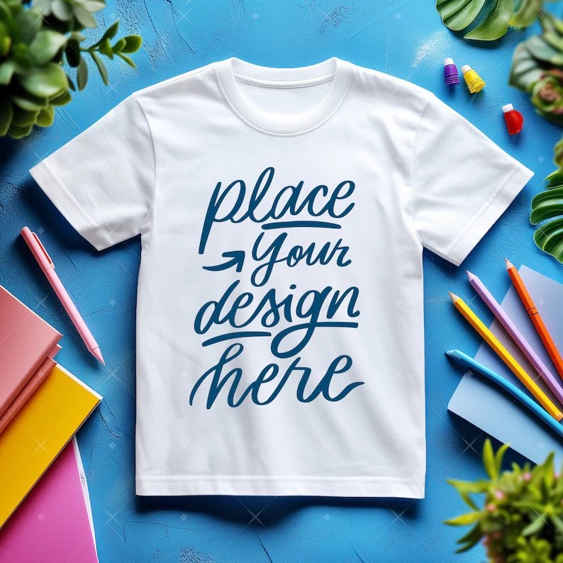 Print on Demand Kids White T-Shirt