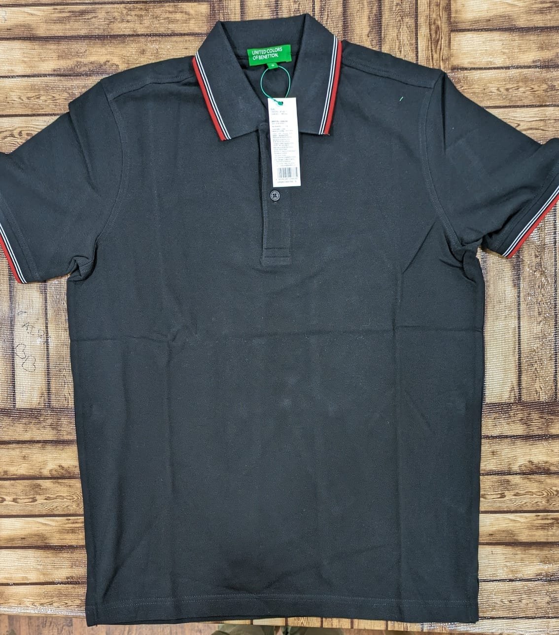 Ucb Black tiping polo neck t shirt